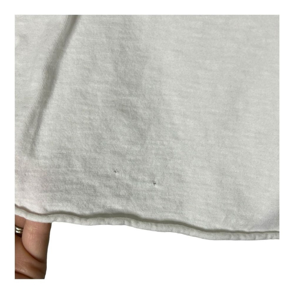 Aerie Womens Mock Turtleneck Crop Top White Long Sleeve Raw Hem XS - Picture 4 of 4